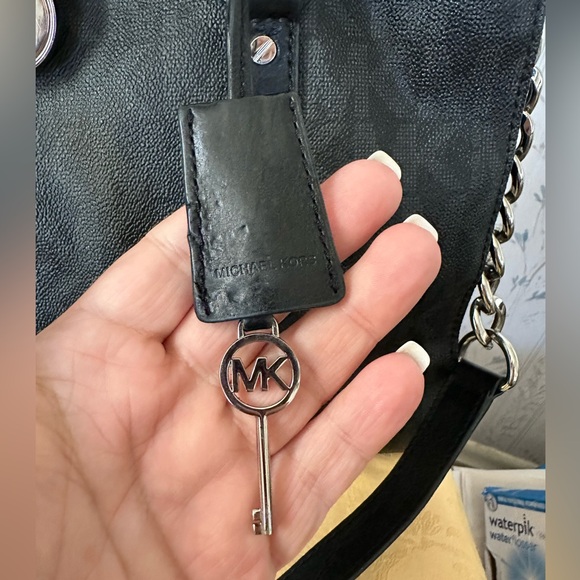 Michael Kors Black Leather Satchel - Picture 4 of 16